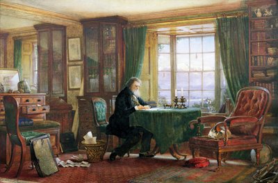 John Ruskin in his study at Brantwood, Cumbria, 1882 by William Gersham Collingwood